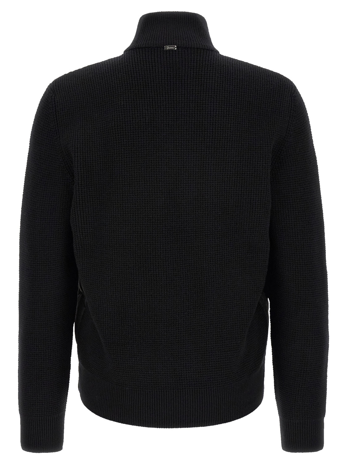 Black Wool Full-Length Jacket