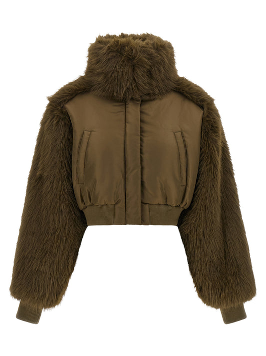 Bicolor Polyester Bomber