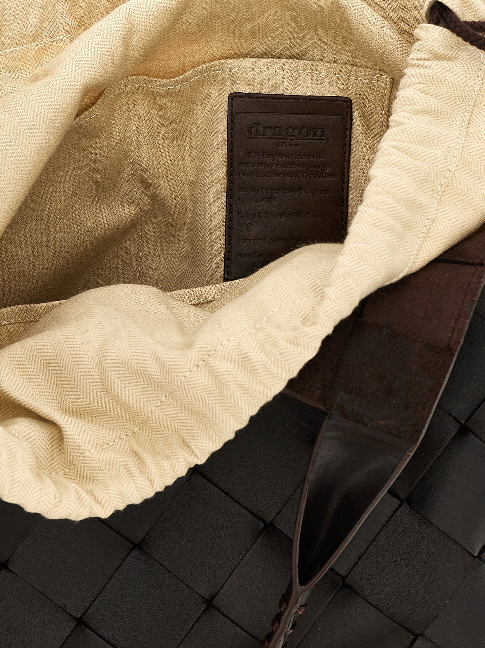 Brown Calfskin Shoulder Bag