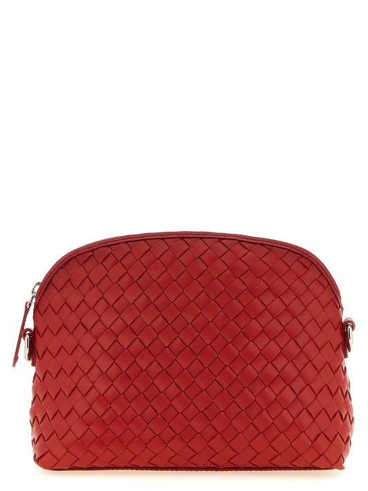 Red Calfskin Crossbody Bag