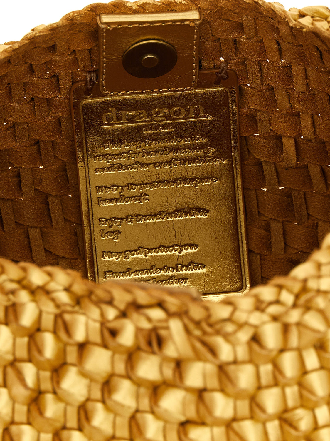 Gold Cowhide Shoulder Bag