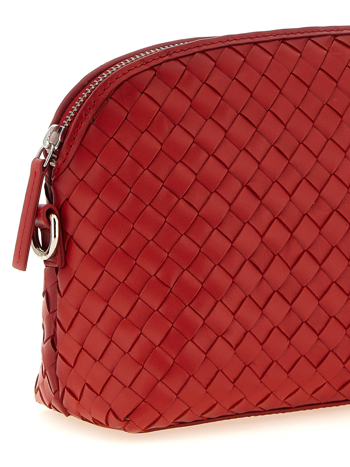 Red Calfskin Crossbody Bag
