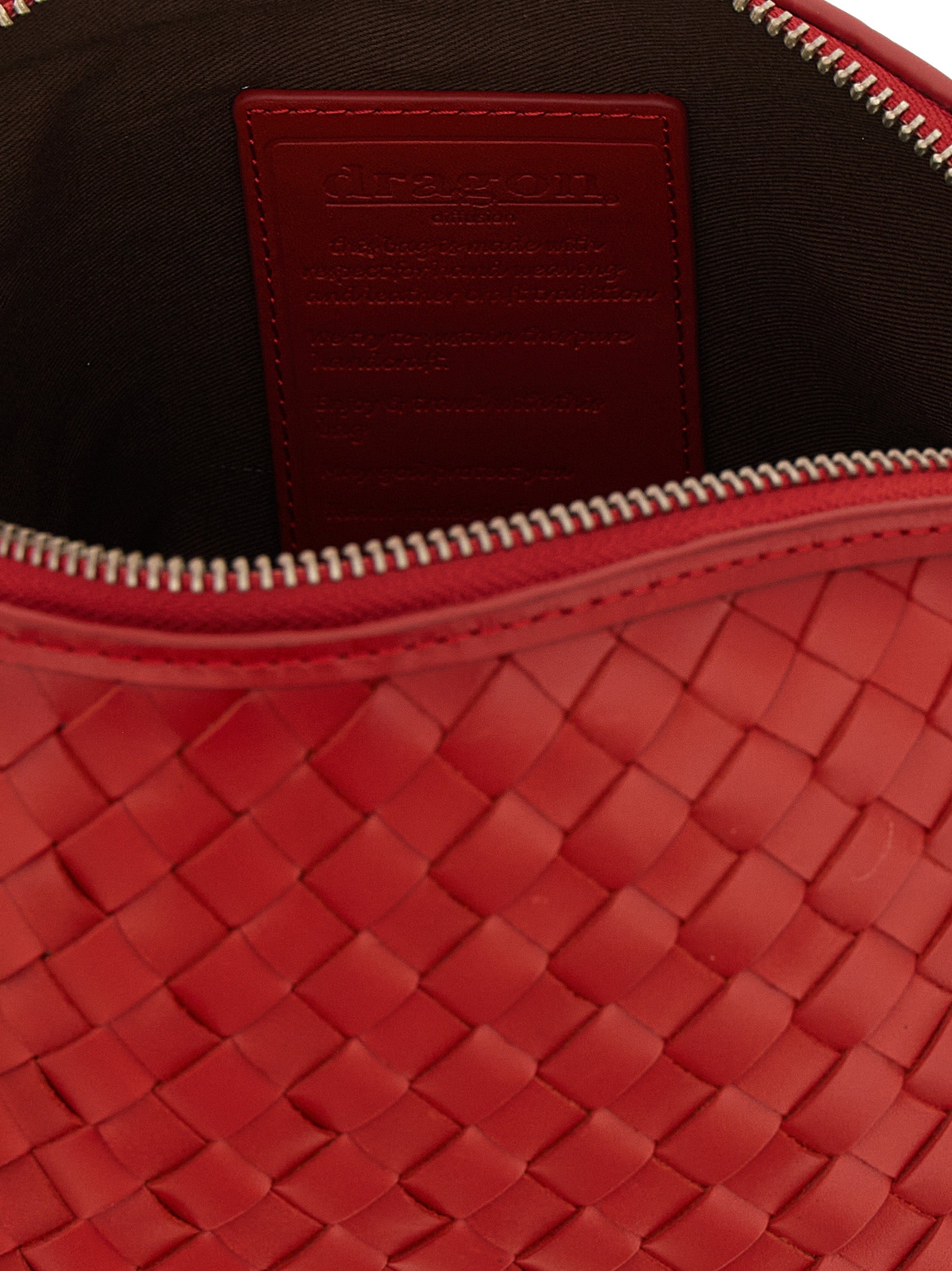 Red Calfskin Crossbody Bag
