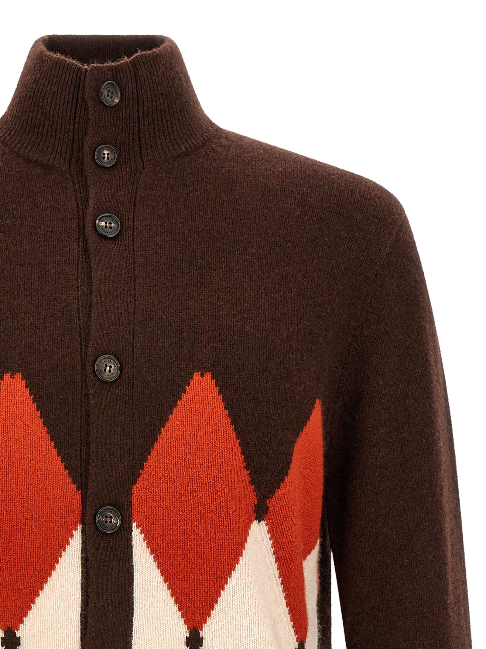 Brown Cashmere Cardigan