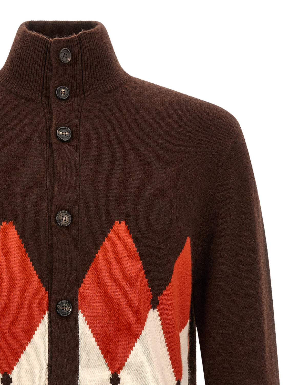 Brown Cashmere Cardigan