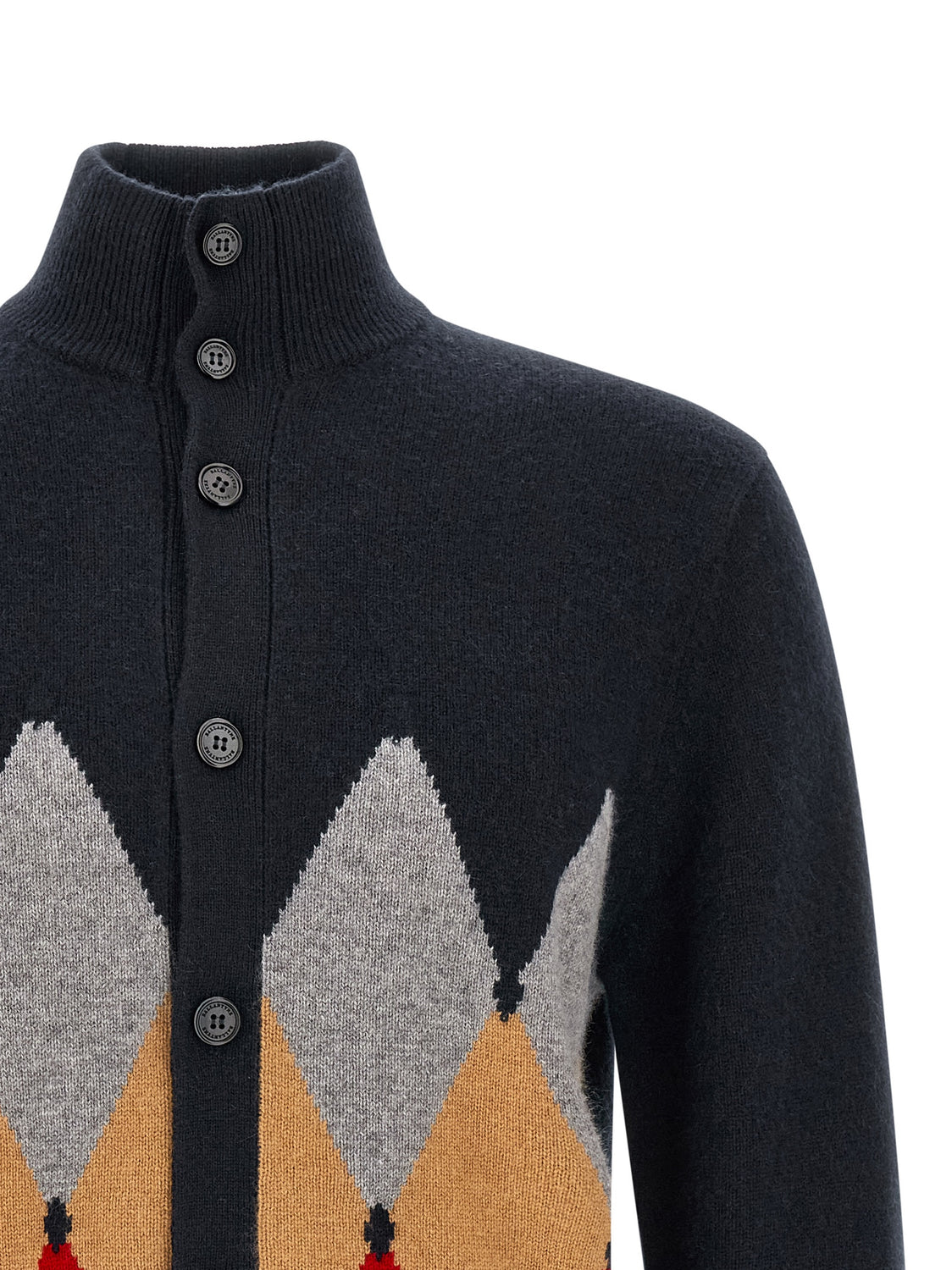 Blue Cashmere Cardigan