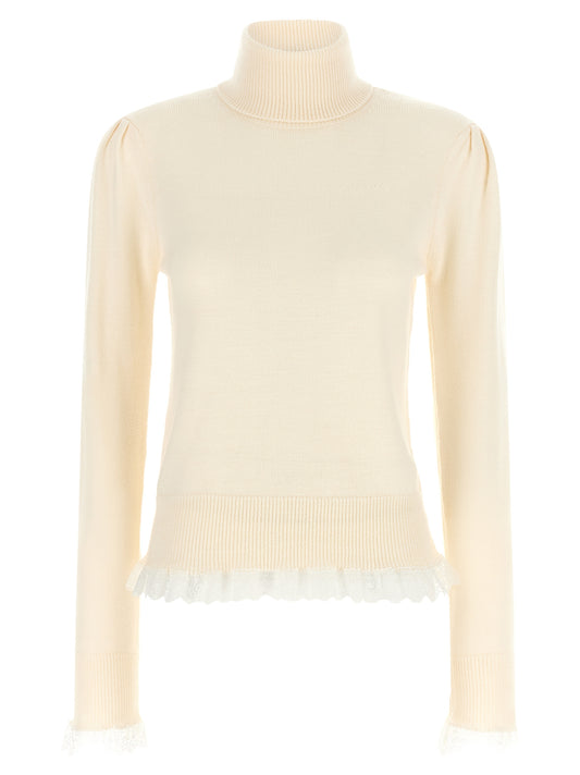 White Merino Wool Cardigan
