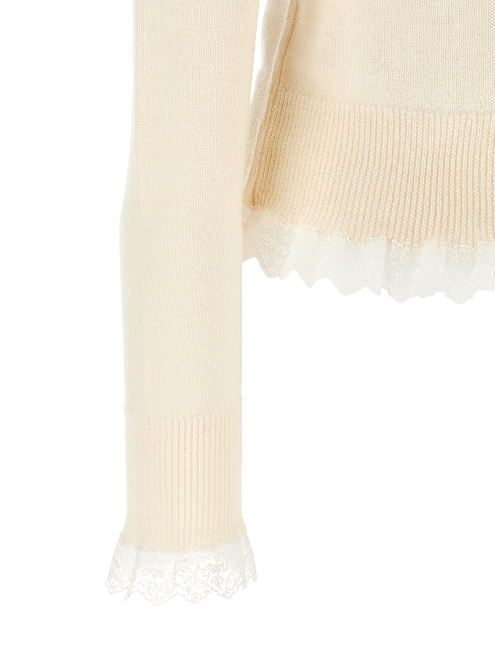 White Merino Wool Cardigan