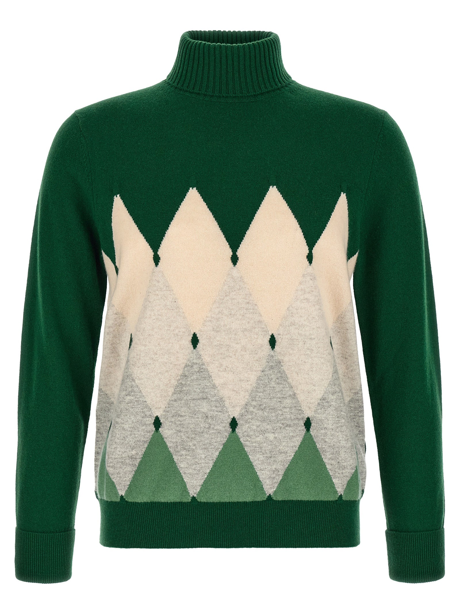 Bicolor Cashmere Cardigan