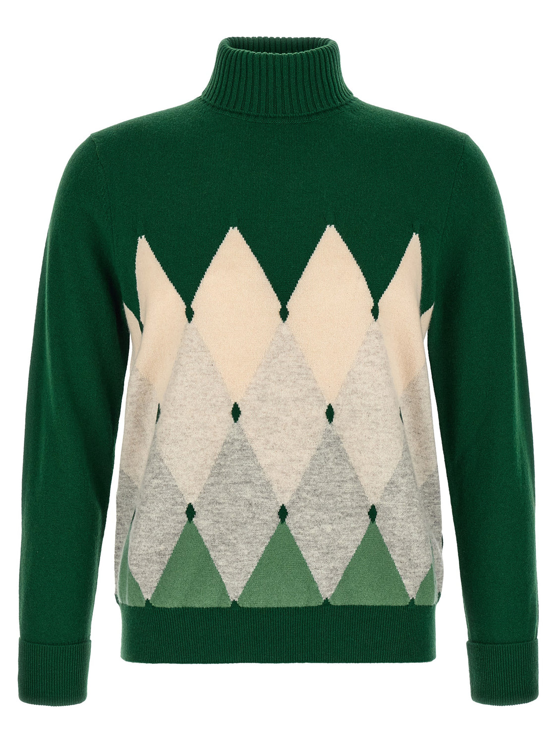 Bicolor Cashmere Cardigan
