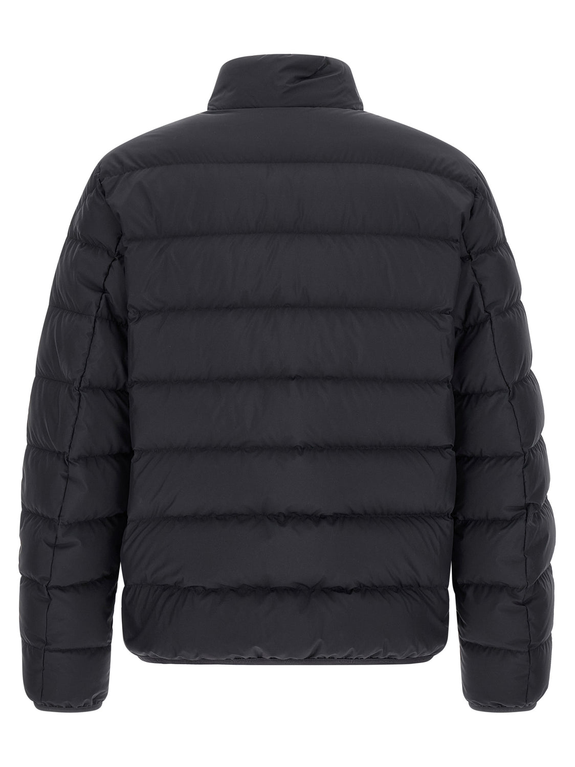 Blue Polyester Full-Length Jacket