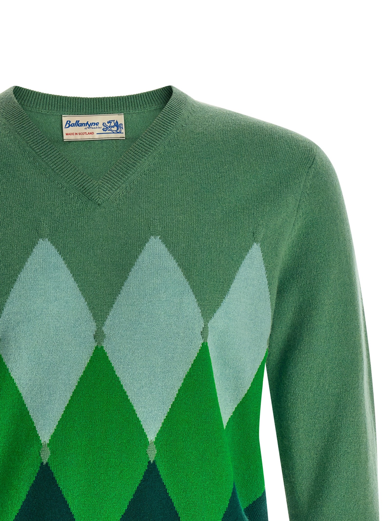 Bicolor Cashmere Cardigan