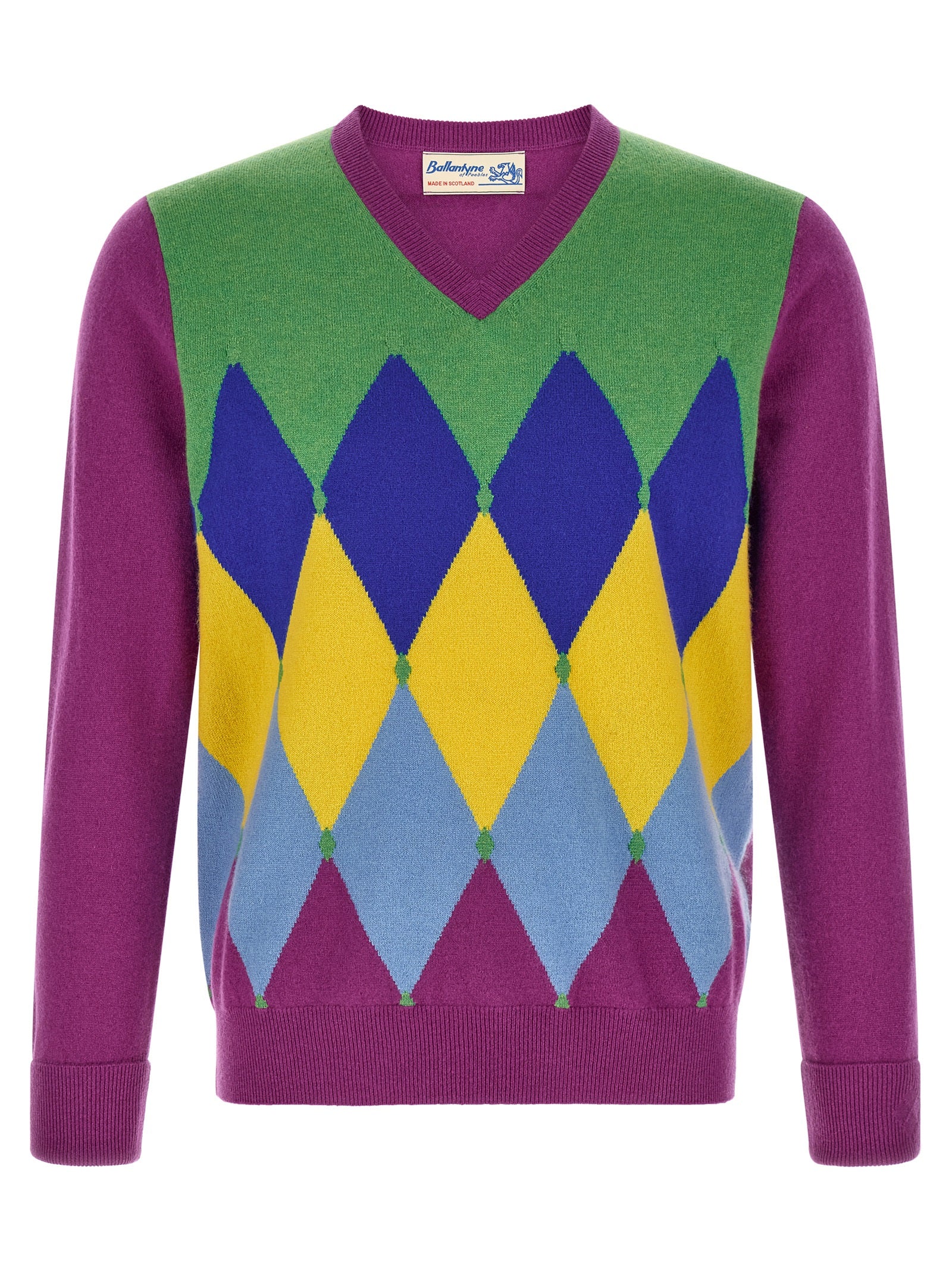 Purple Cashmere Cardigan