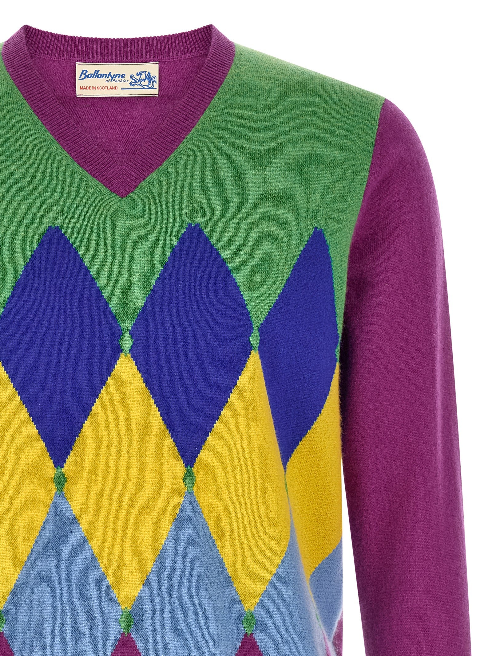 Purple Cashmere Cardigan