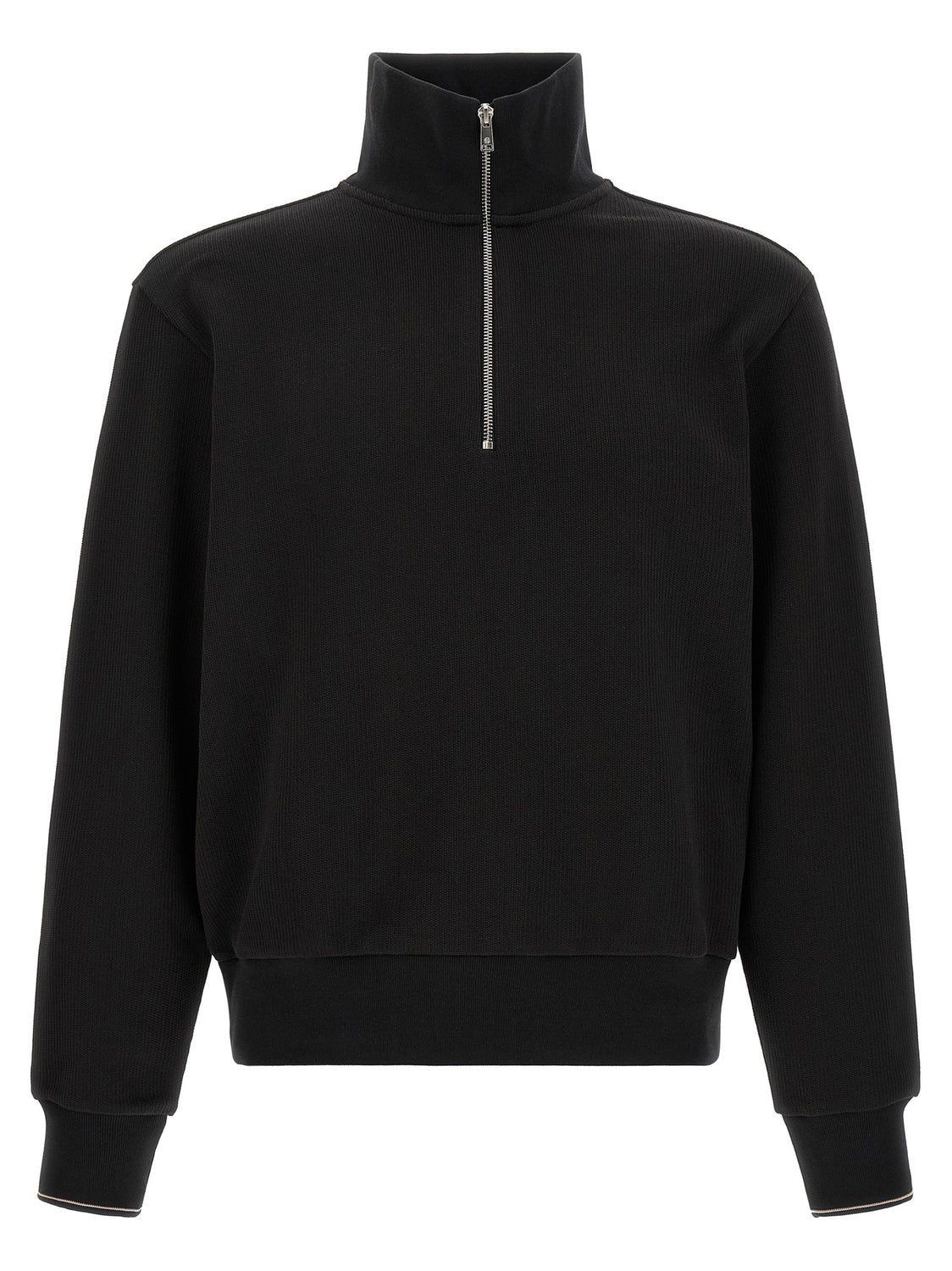 Black Cotton Sweatshirt