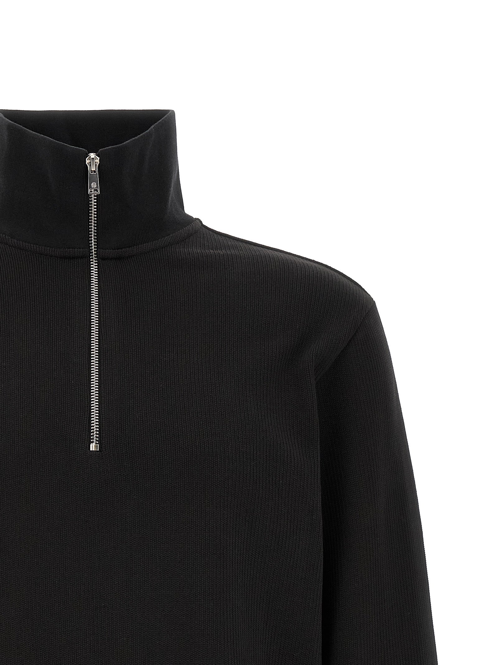 Black Cotton Sweatshirt