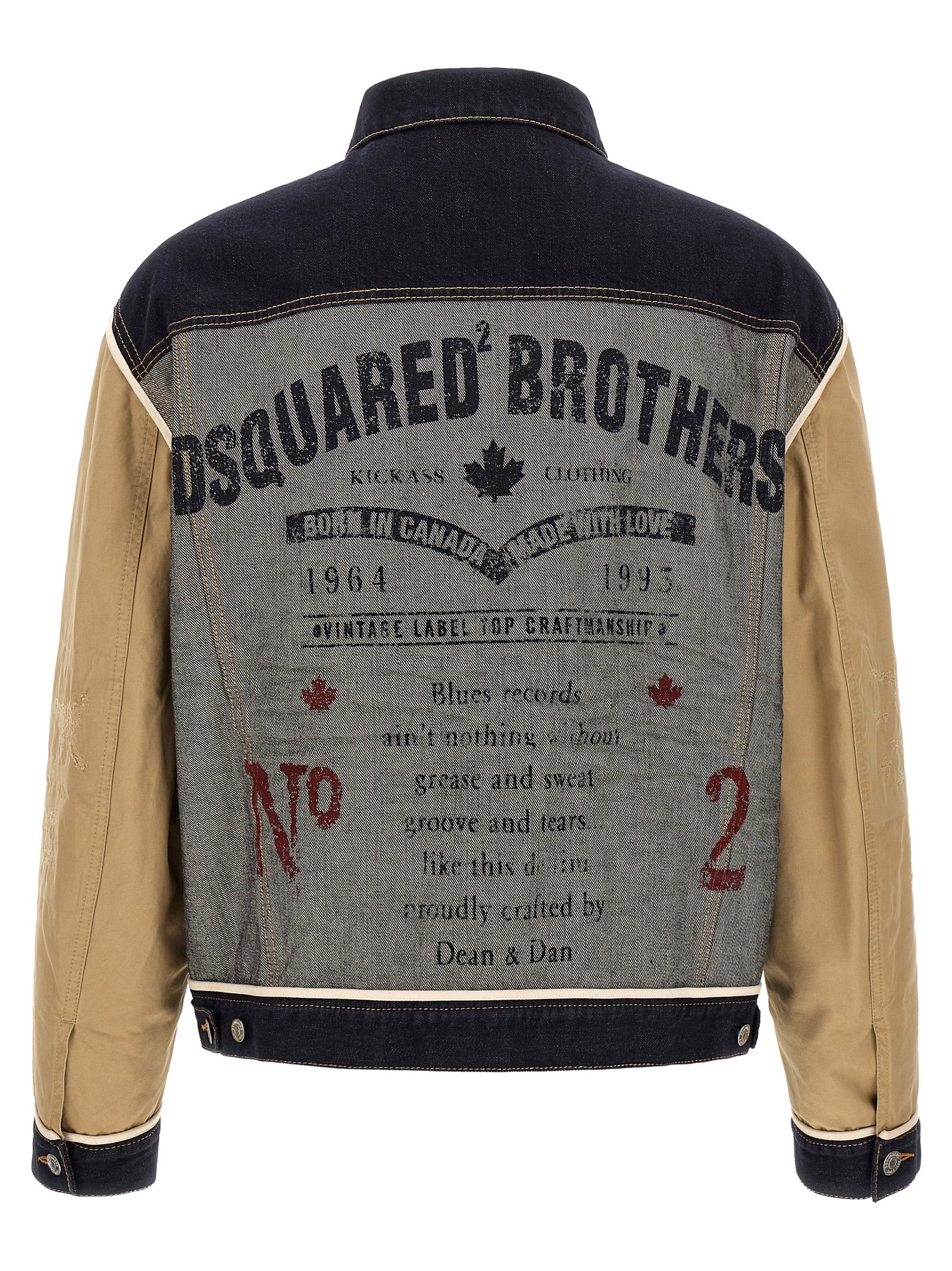 Beige Cotton Denim Jacket