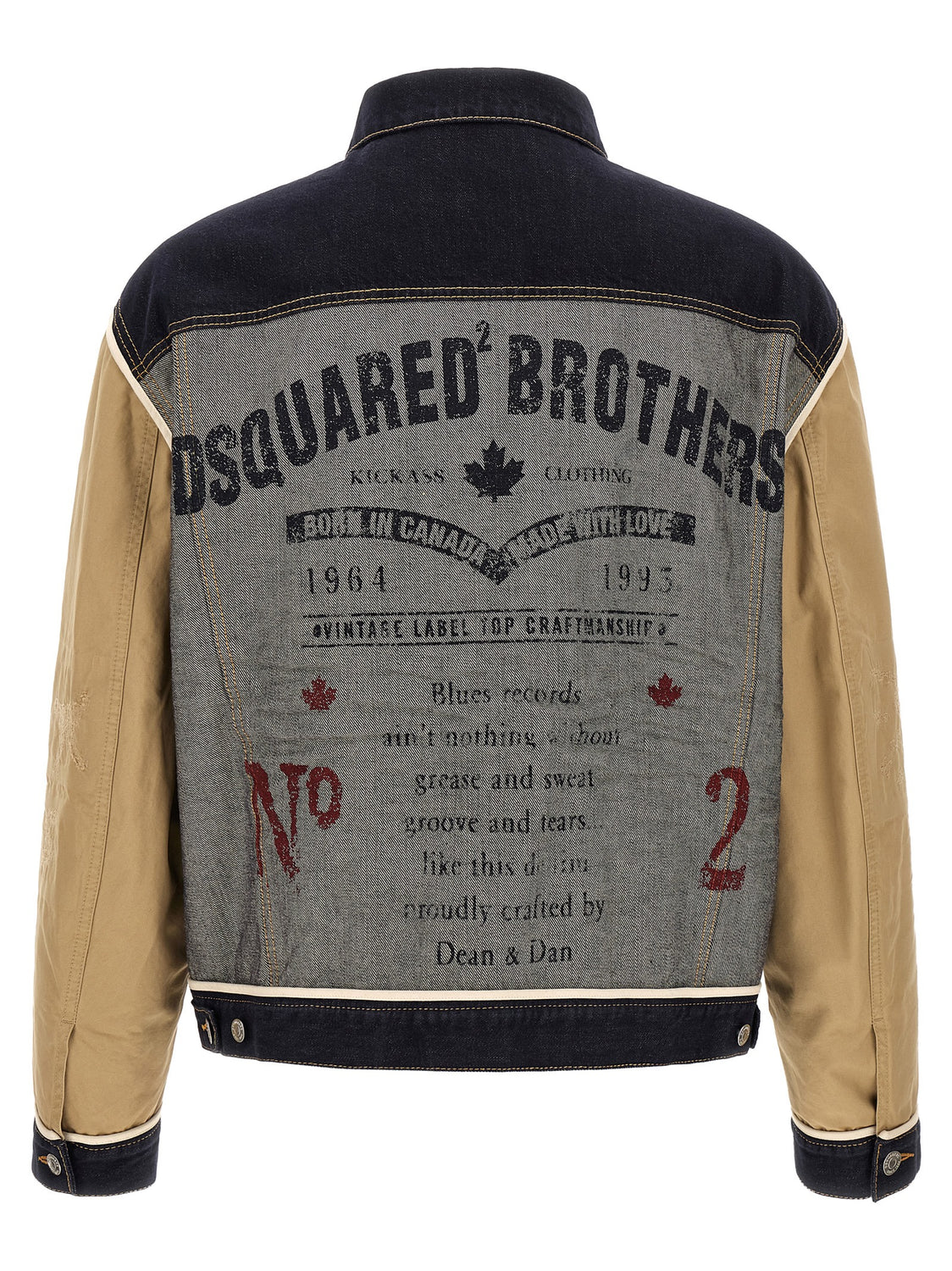 Beige Cotton Denim Jacket
