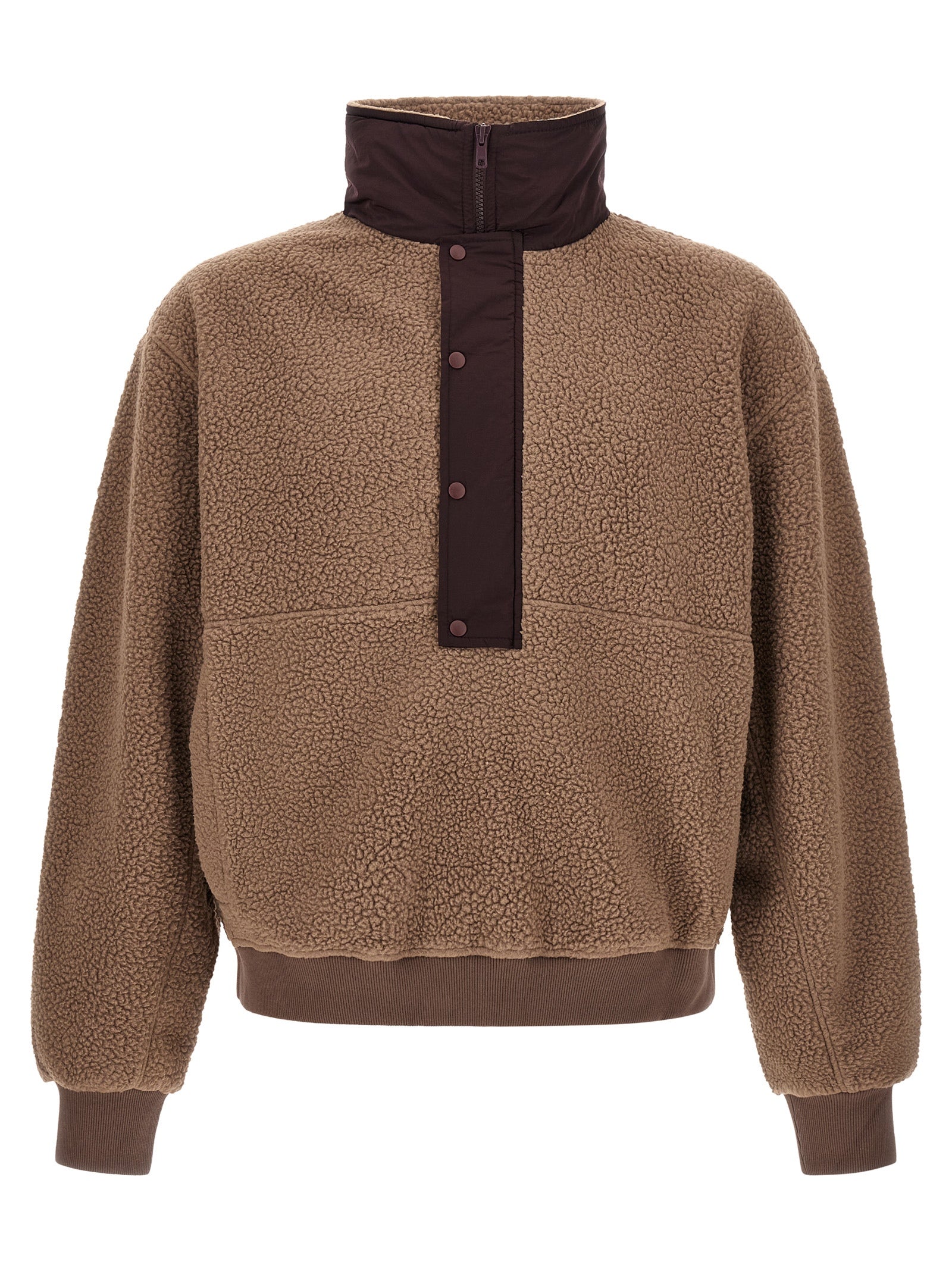 Brown Polyester Sweatshirt
