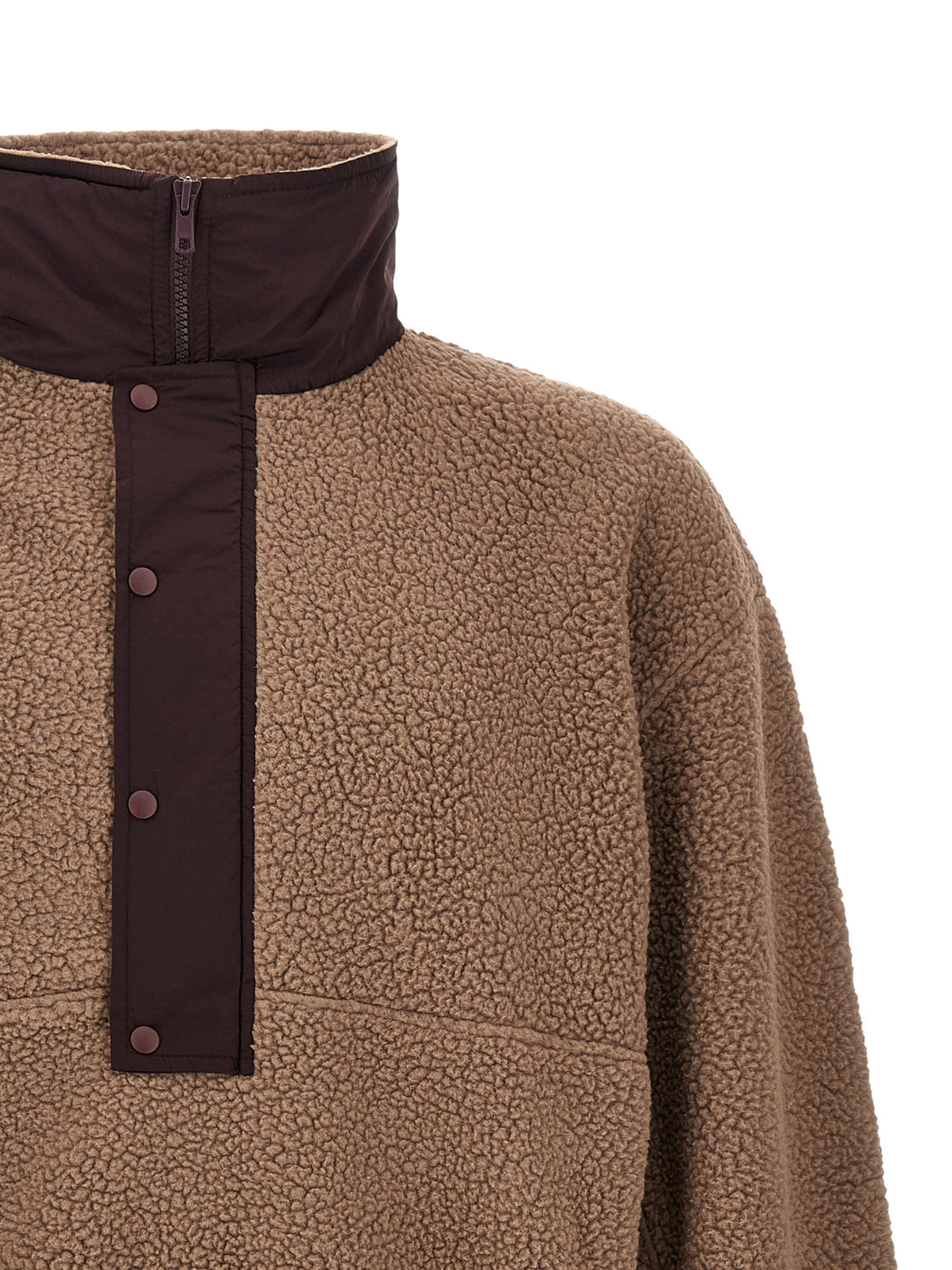 Brown Polyester Sweatshirt
