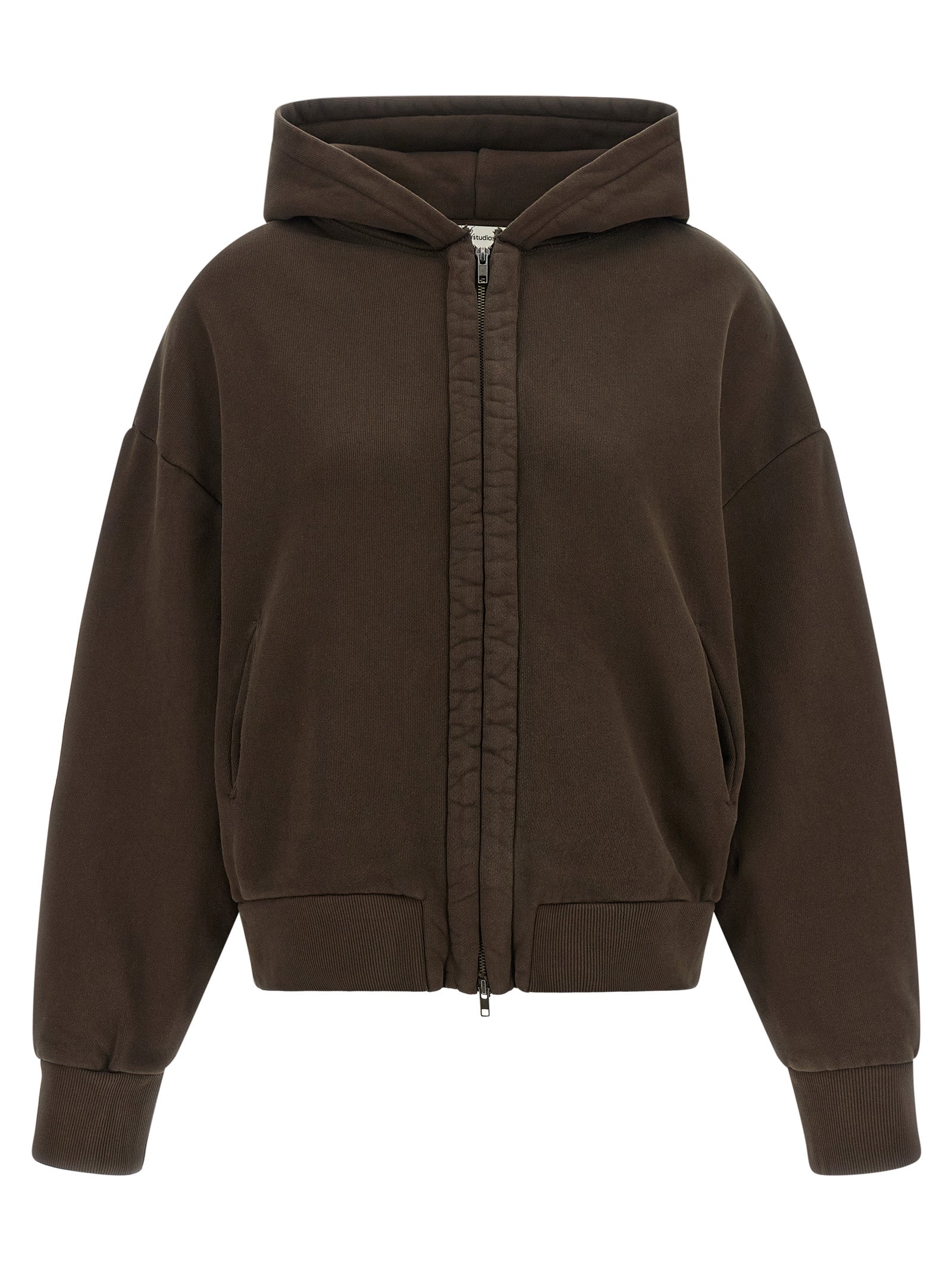 Brown Cotton Sweatshirt