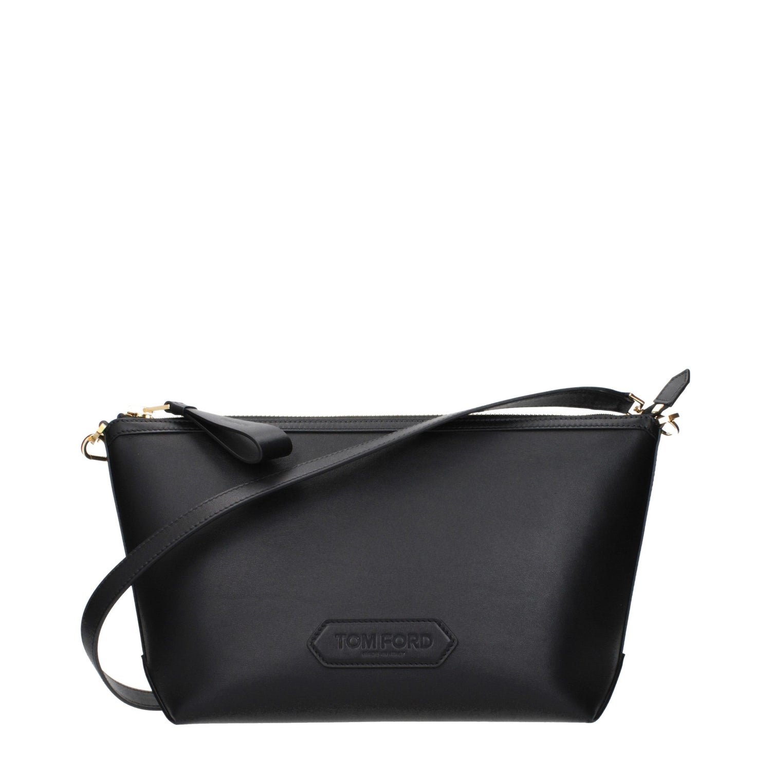 Black Leather Crossbody Bag