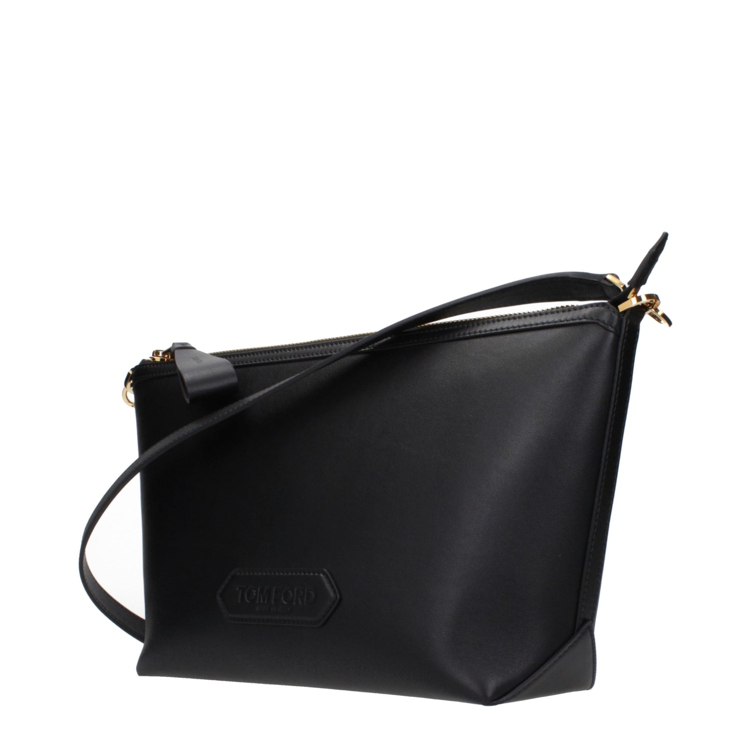 Black Leather Crossbody Bag
