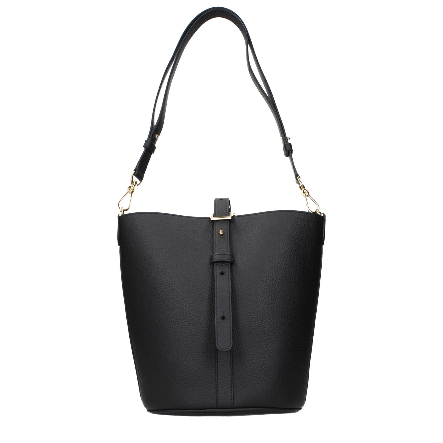 Black Leather Crossbody Bag