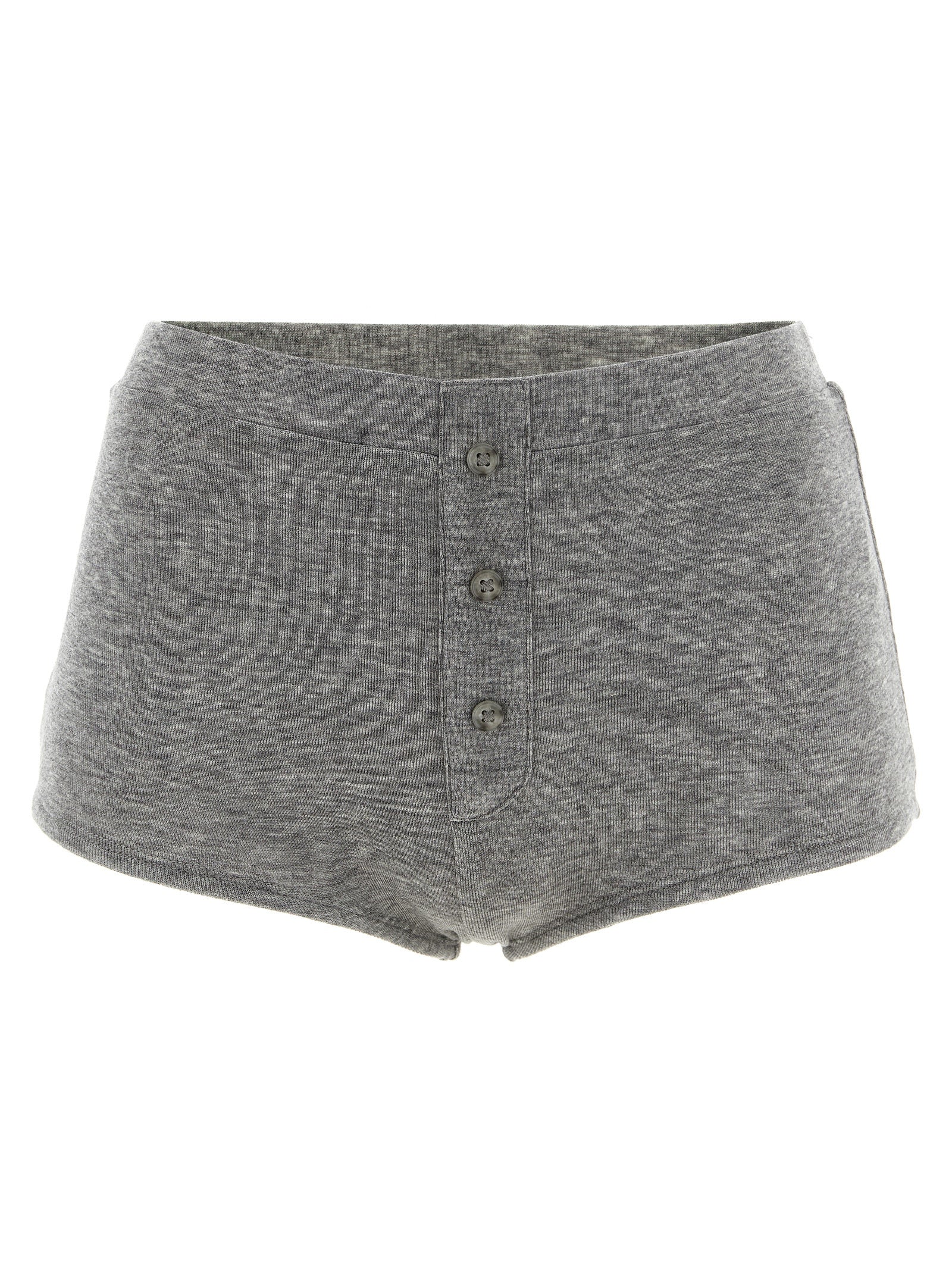 Gray Tencel Bermuda Shorts