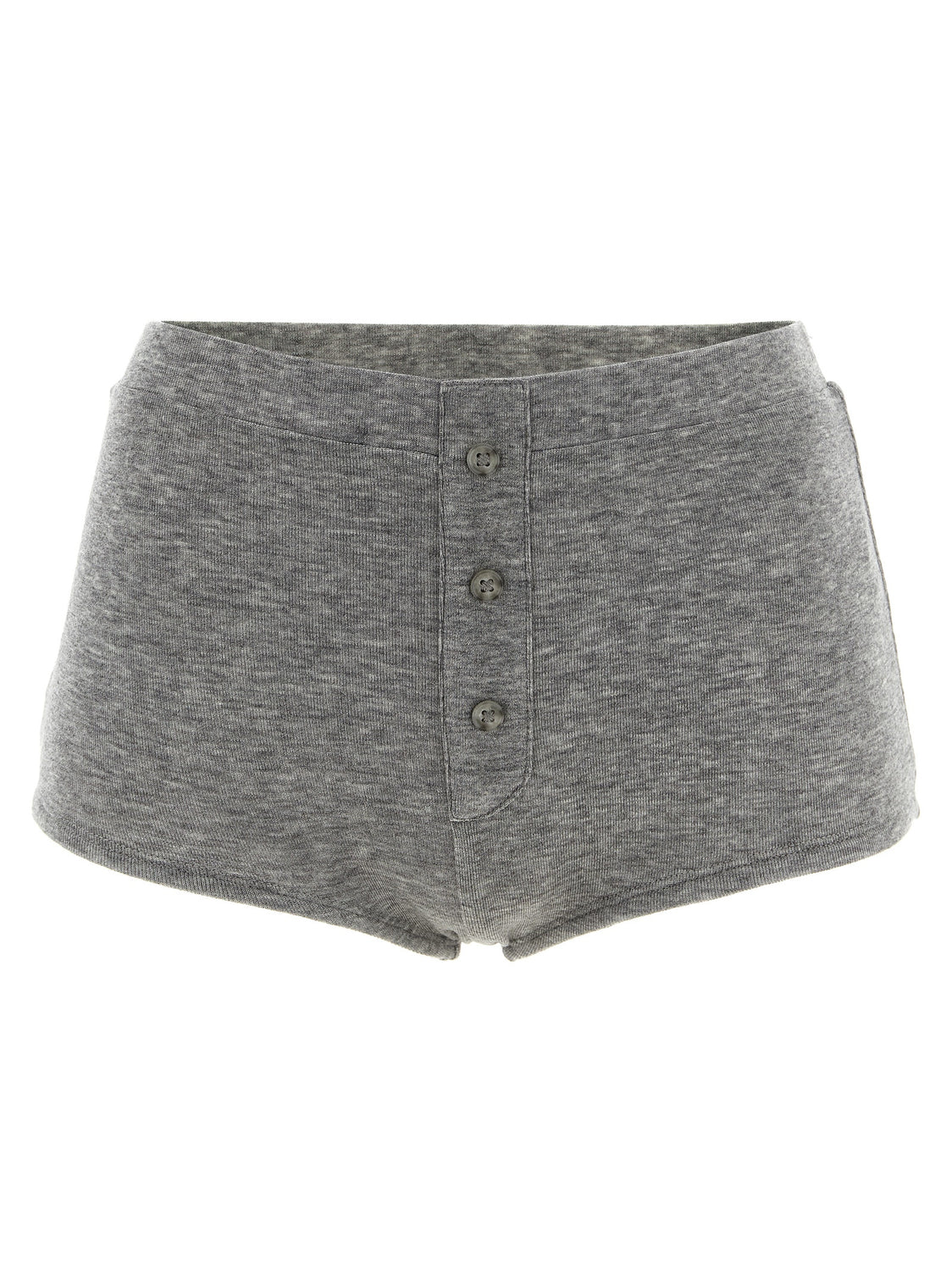 Gray Tencel Bermuda Shorts