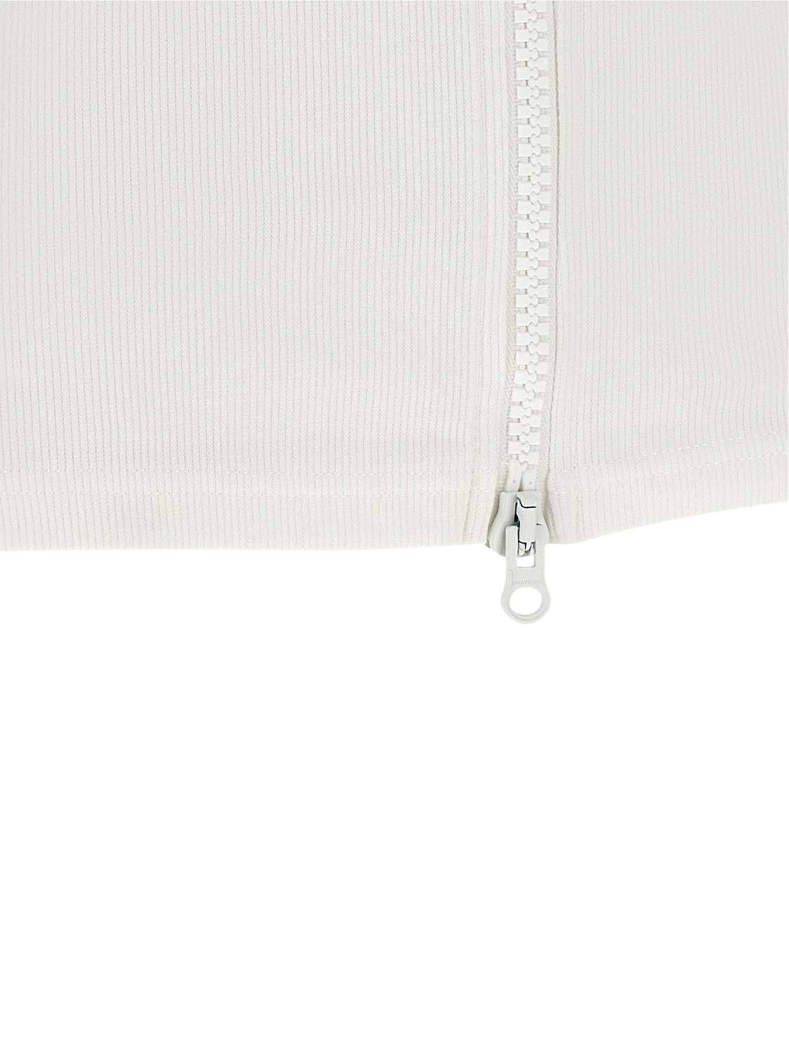 White Cotton Sleeveles T-Shirt