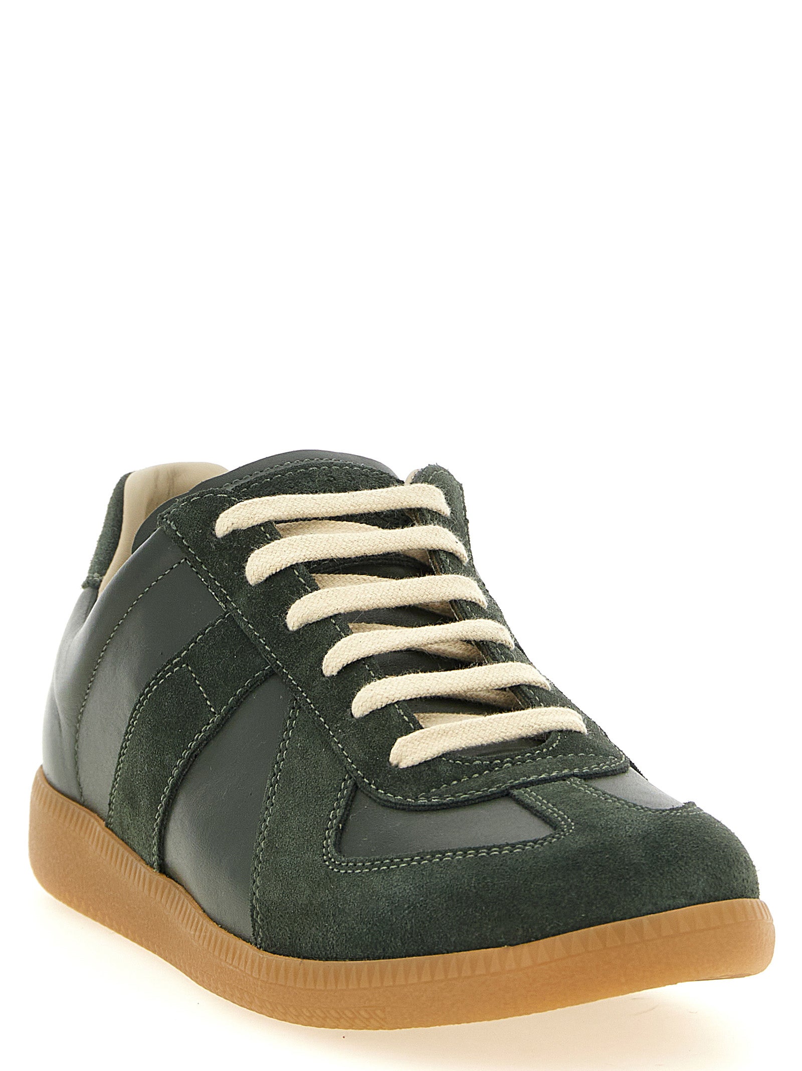 Bicolor Calfskin Low Top Sneakers