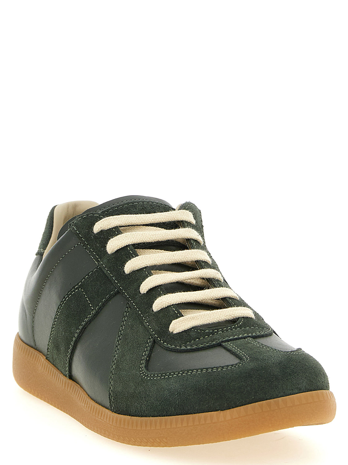 Bicolor Calfskin Low Top Sneakers