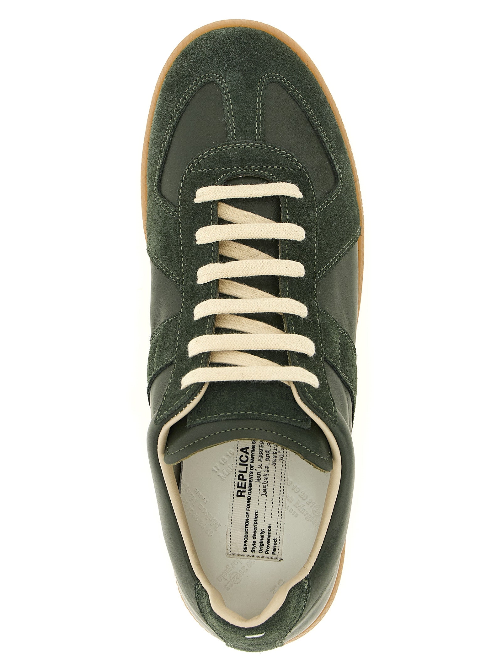 Bicolor Calfskin Low Top Sneakers