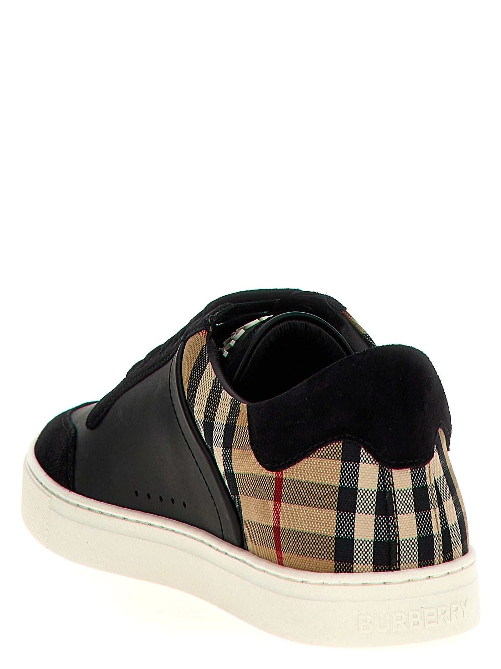 Black Calfskin Low Top Sneakers