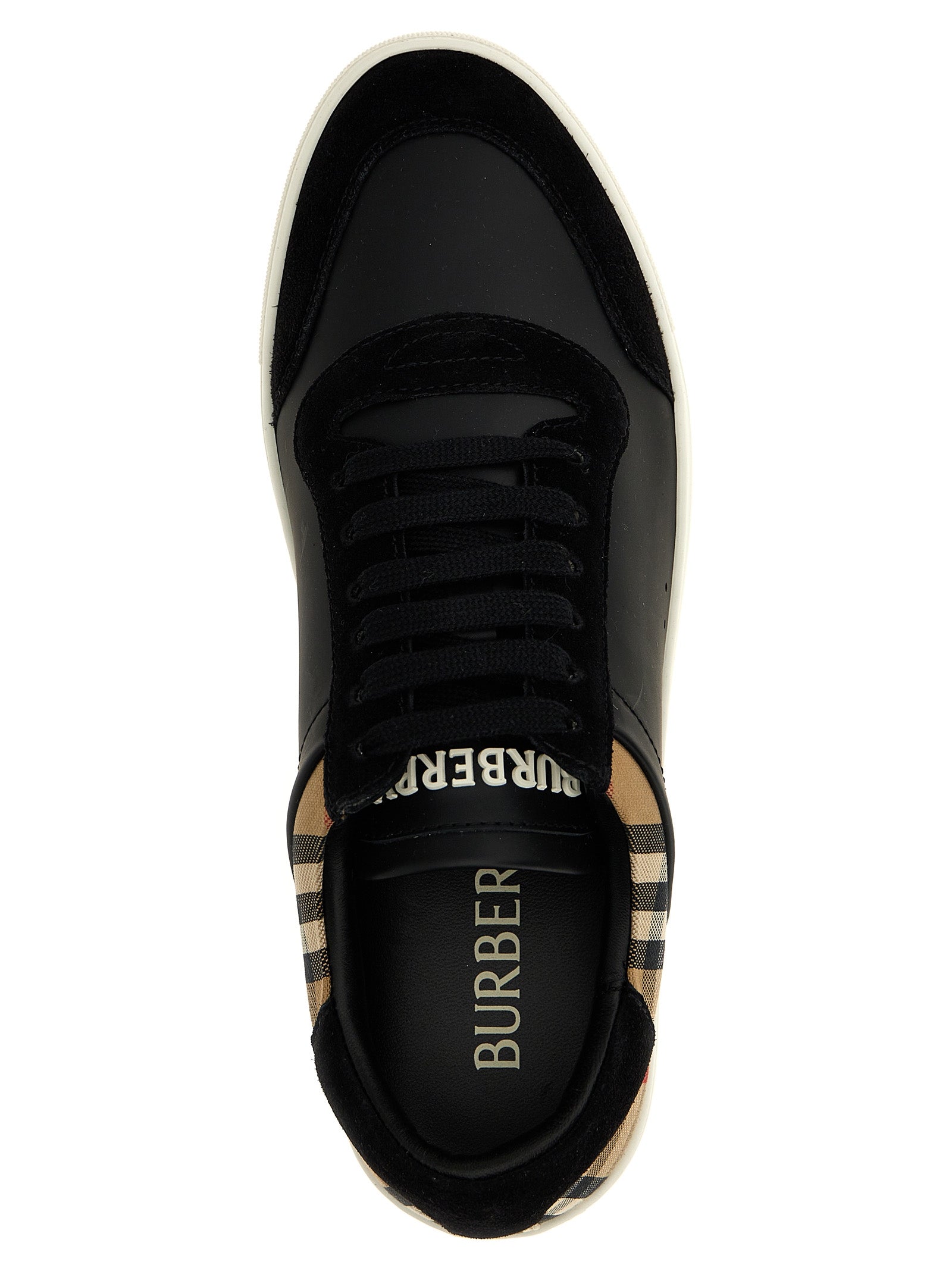 Black Calfskin Low Top Sneakers