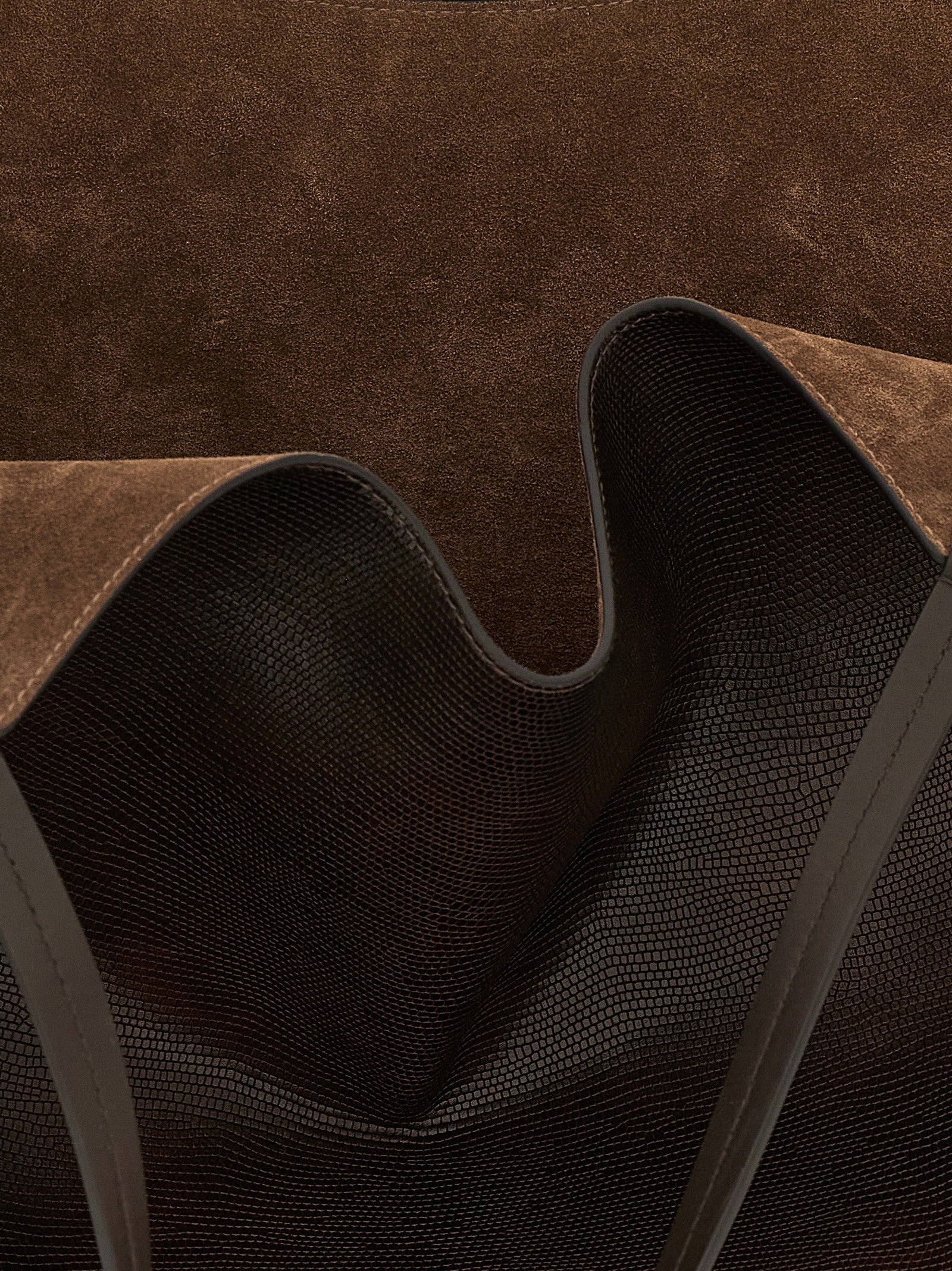 Brown Calfskin Tote Bag