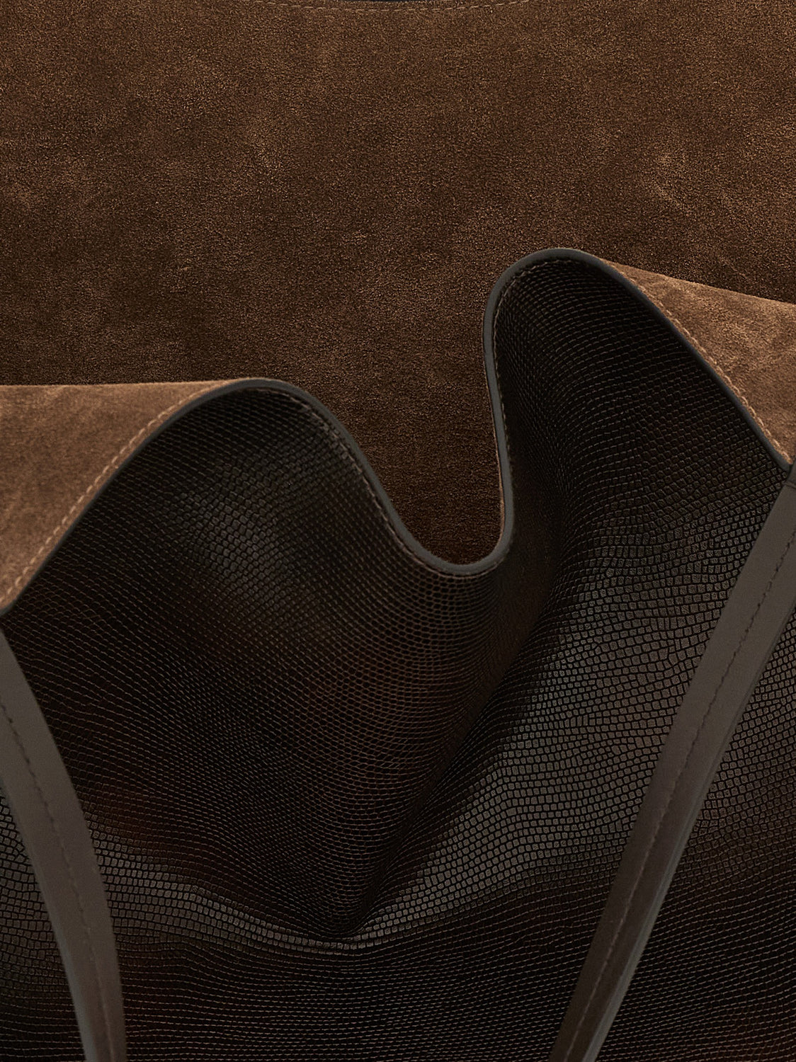 Brown Calfskin Tote Bag
