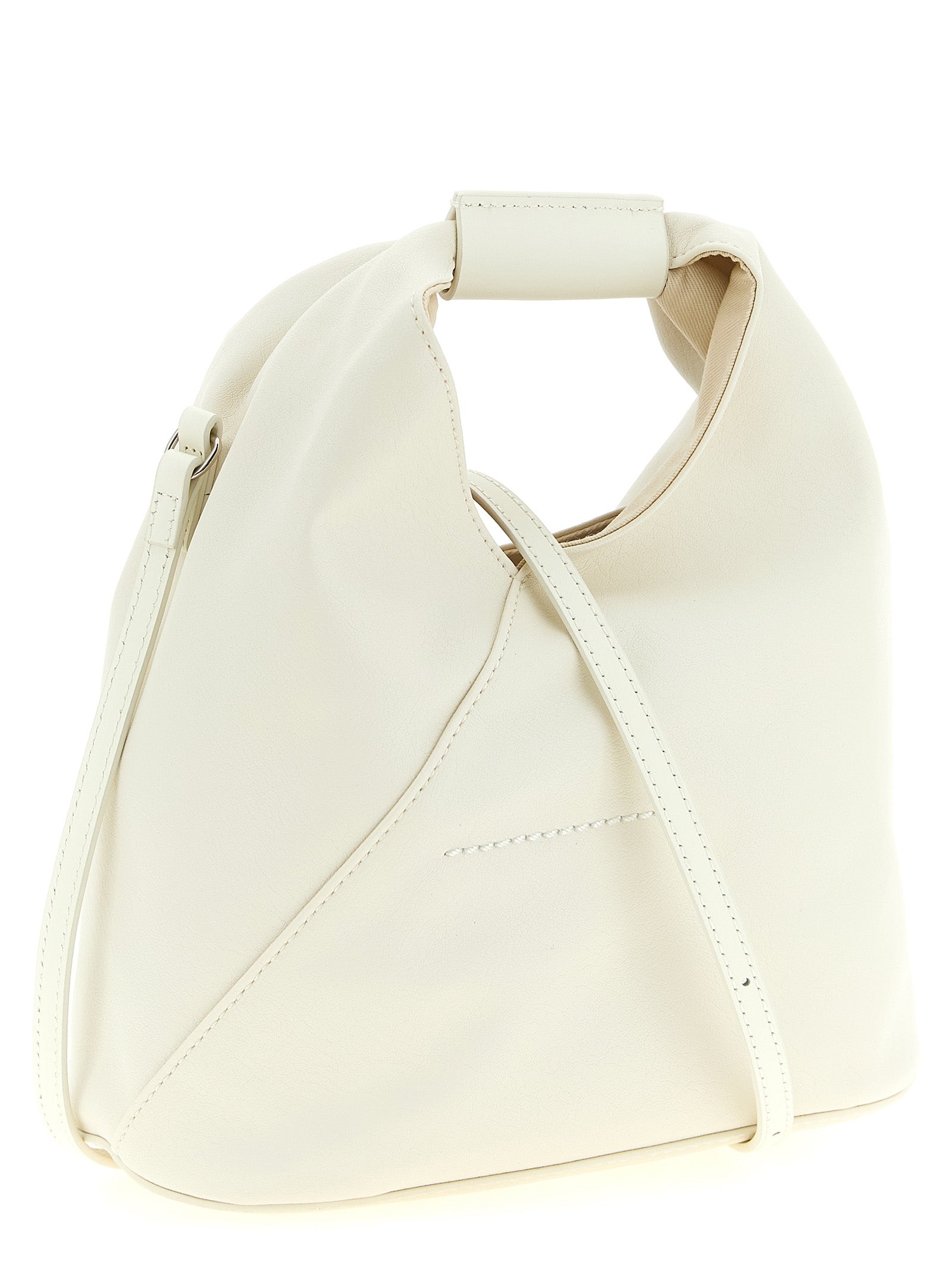 White Polyethylene Crossbody Bag