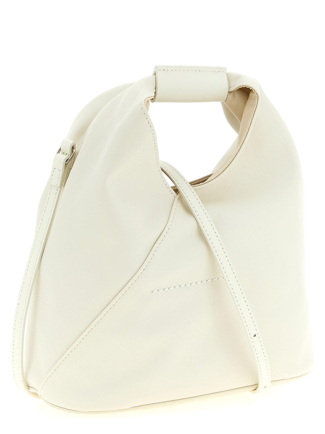 White Polyethylene Crossbody Bag