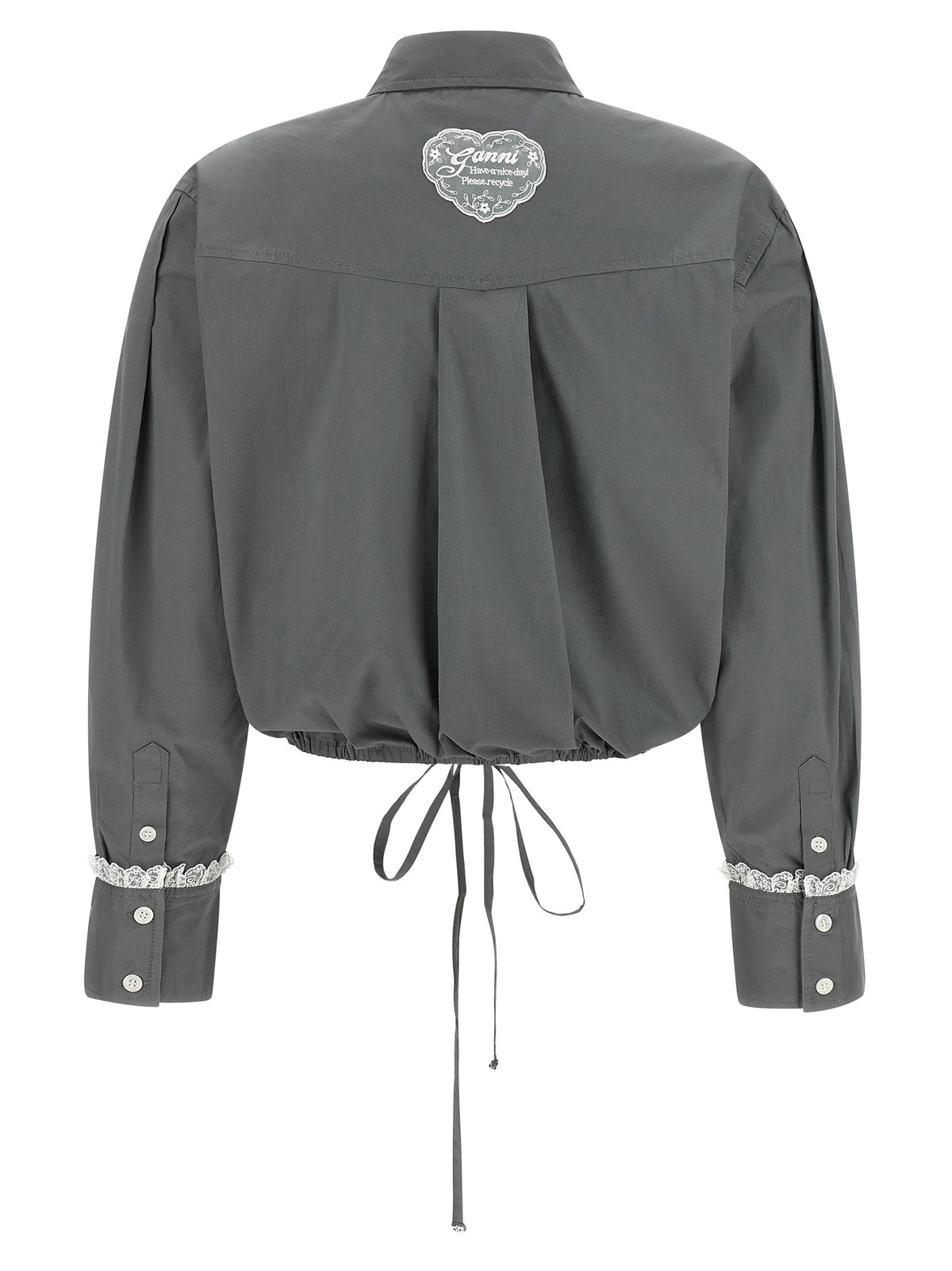 Gray Cotton Blouse