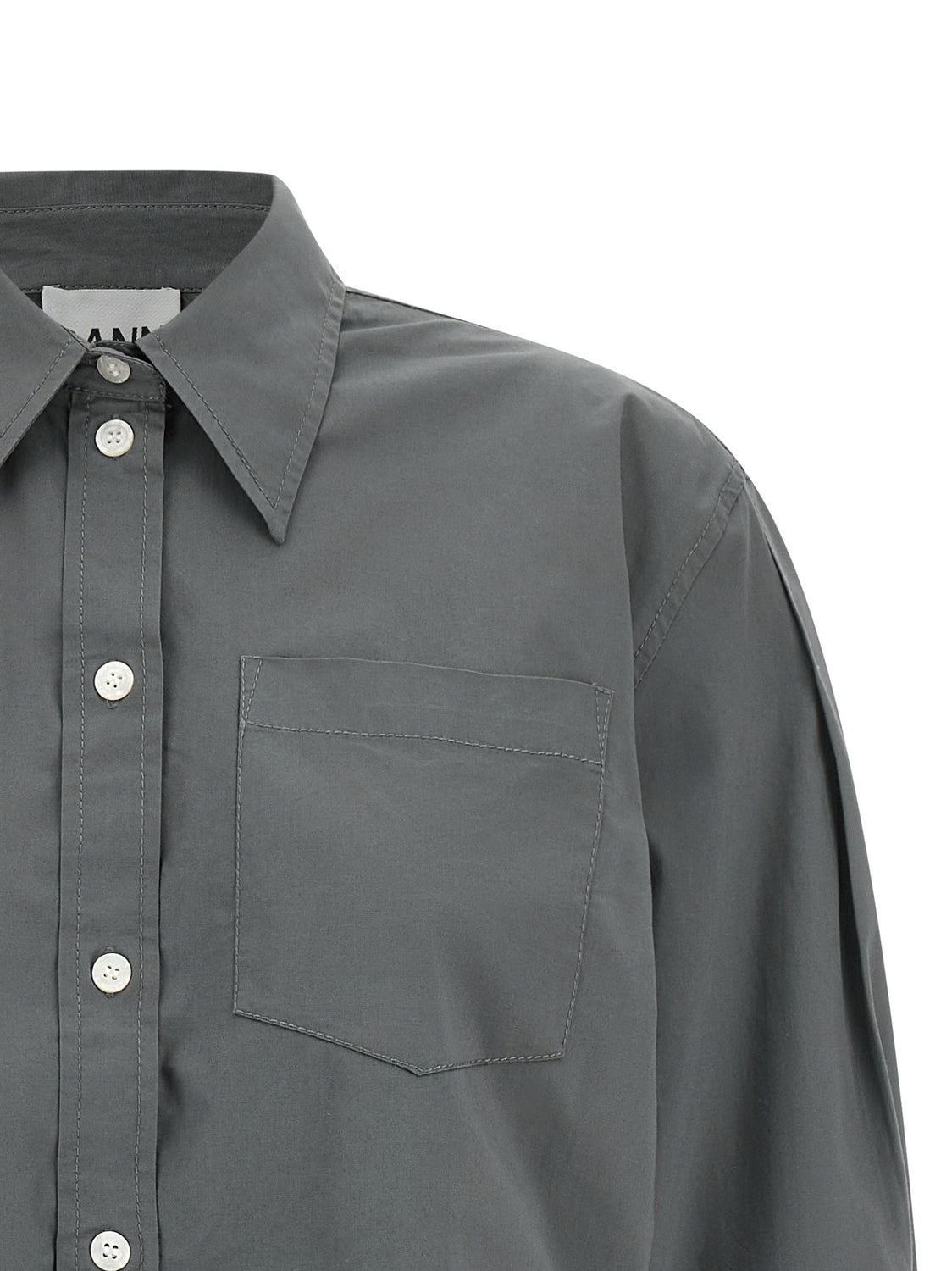 Gray Cotton Blouse