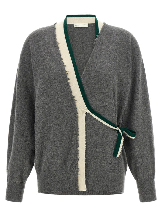 Gray Cashmere Cardigan