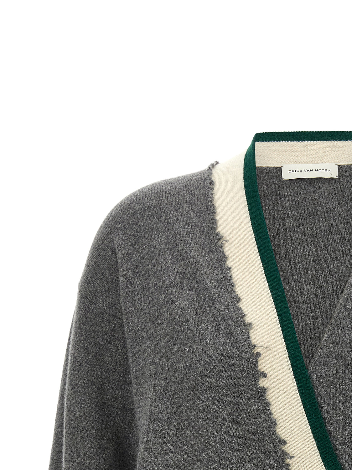 Gray Cashmere Cardigan
