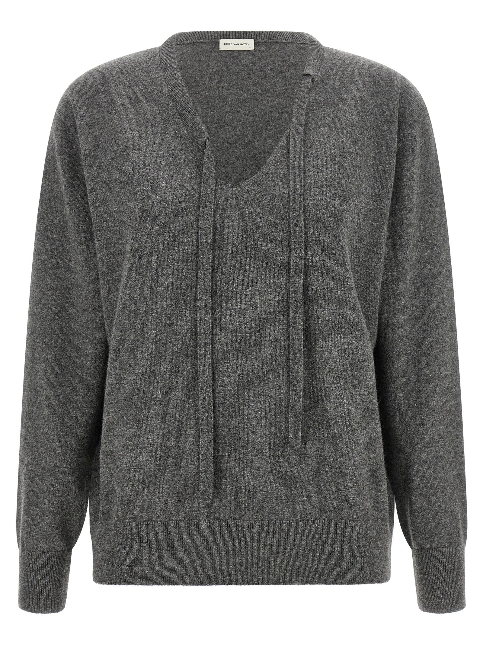 Gray Cashmere Cardigan