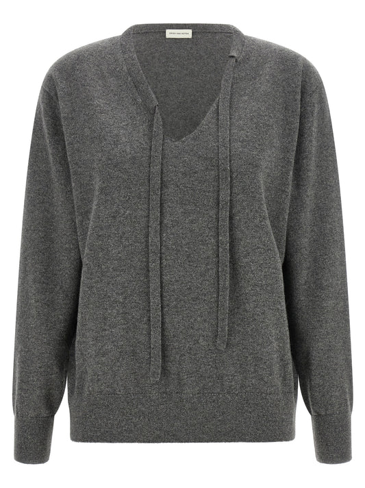 Gray Cashmere Cardigan
