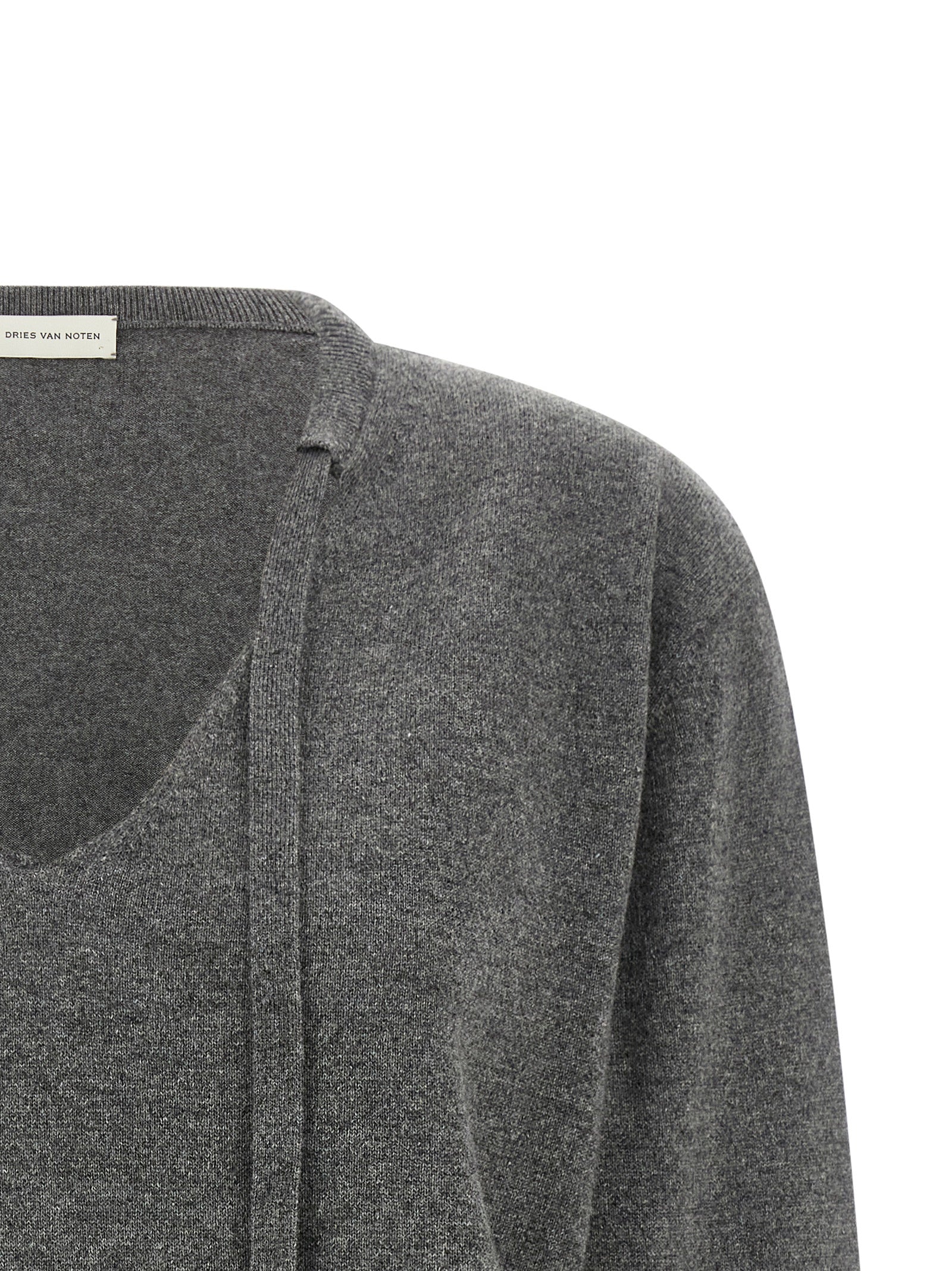 Gray Cashmere Cardigan