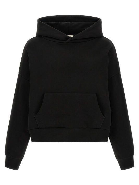 Black Cotton Sweatshirt