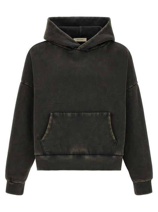 Black Cotton Sweatshirt