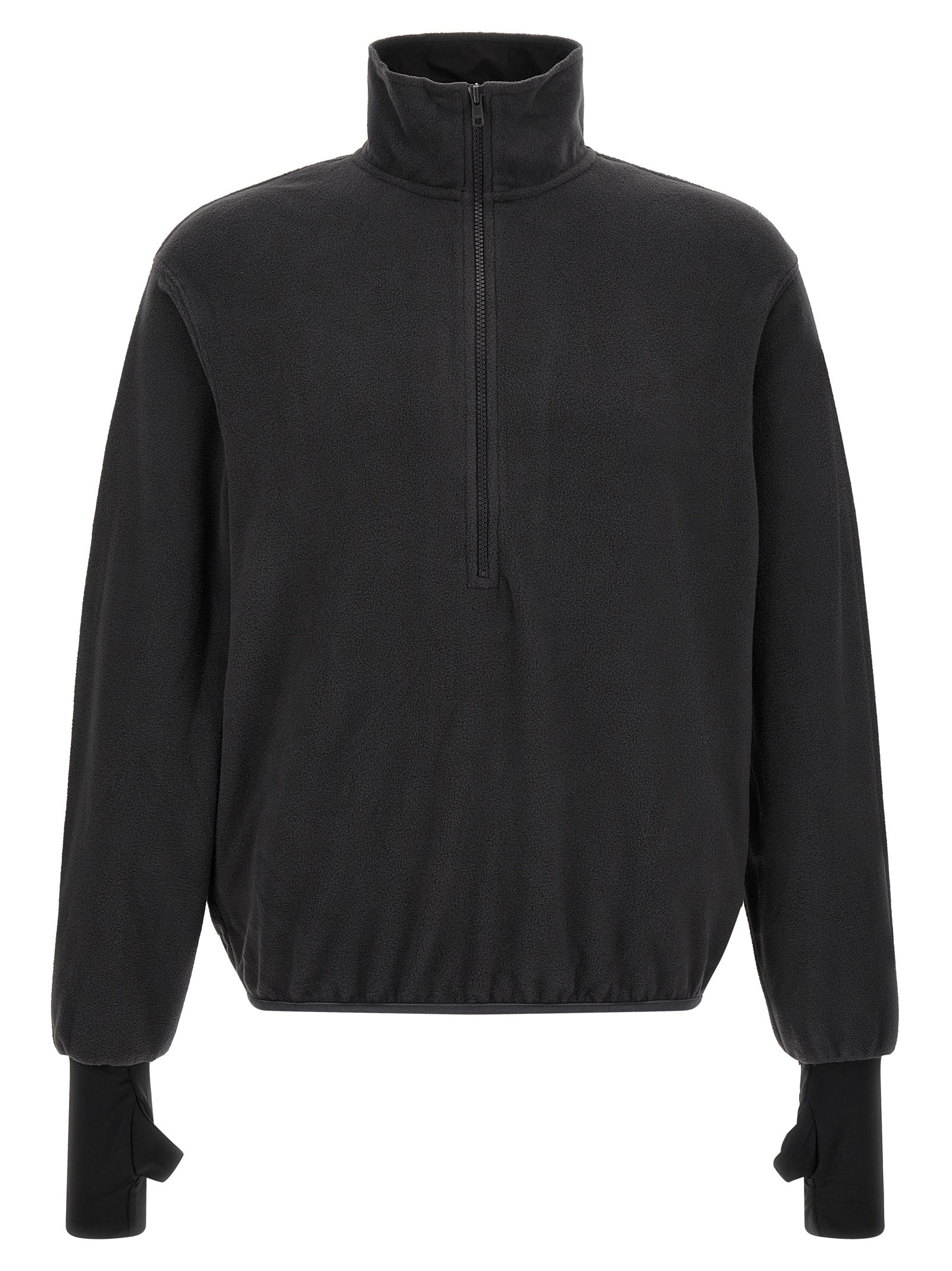 Black Polyester Sweatshirt